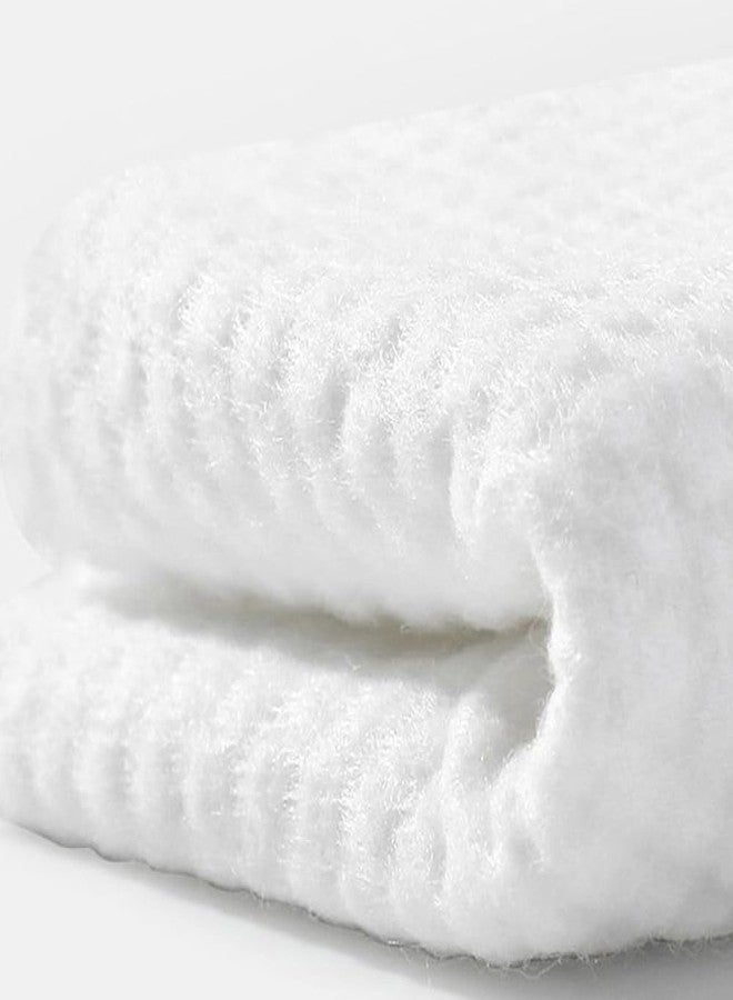 KATPOSIN 100 Count Disposable Face Towels,Makeup Remover Dry Wipes,Face Towels,Biodegradable Facial Clean Towels,Lint- free Facial Towels for Cleansing,Super Soft Thick Face Cloth,Facial Cleansing (Square) - Image 3