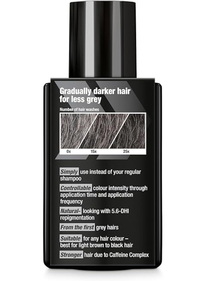 ألبيسين شامبو ألبسين جراي أتاك بالكافيين والملون للرجال، عبوة واحدة 200 مل | شعر أغمق وأقوى تدريجياً | لون طبيعي ومتحكم به لتقليل الشيب | مضاد لتساقط الشعر - Image 2