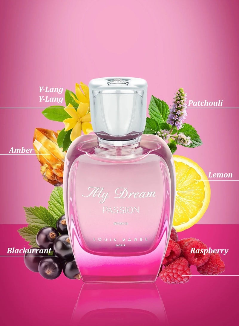 LOUIS VAREL MY DREAM PASSION WOMEN EDP 90ML - Image 5