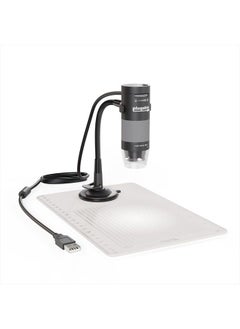 Plugable USB Digital Microscope with Flexible Arm Observation Stand Compatible with Windows, Mac, Linux (2MP, 250x Magnification)  - Image 1
