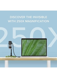 Plugable USB Digital Microscope with Flexible Arm Observation Stand Compatible with Windows, Mac, Linux (2MP, 250x Magnification)  - Image 2