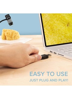 Plugable USB Digital Microscope with Flexible Arm Observation Stand Compatible with Windows, Mac, Linux (2MP, 250x Magnification)  - Image 3