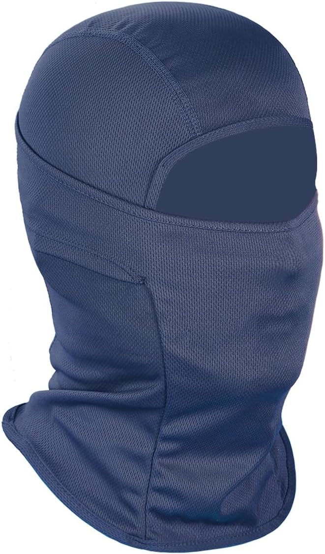 Radiant 1 Pcs Face Mask for Bikers in Riding Uv Protected Full Balaclava Men Cotton Bike & Women Rider Helmet (Navy Blue,Pack of 1,Balaclava) - Image 4