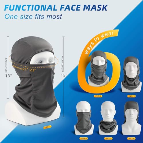 Radiant 1 Pcs Face Mask for Bikers in Riding Uv Protected Full Balaclava Men Cotton Bike & Women Rider Helmet (Navy Blue,Pack of 1,Balaclava) - Image 3