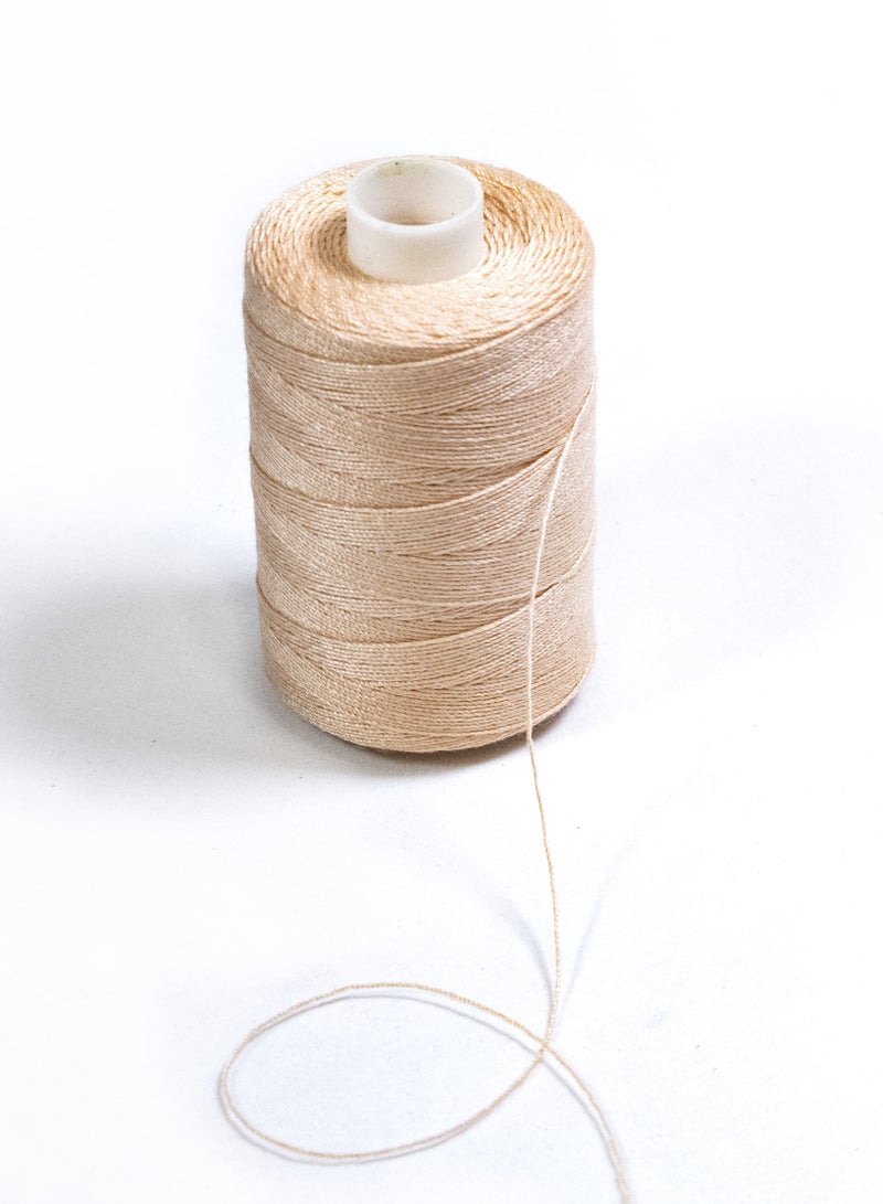 3 Rolls Jeans Sewing Threads – Durable Denim Stitching for DIY Projects (Mandy’s Pink, Light Brown, Luxor Gold) – 300 Yards Each