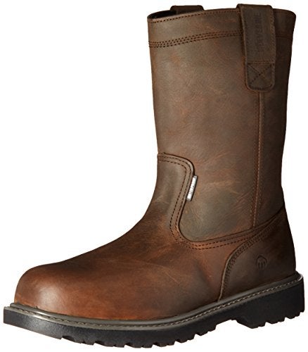 WOLVERINE mens Floorhand Waterproof 10" Soft Toe Work Boot, Dark Brown, 8.5 US - Image 4