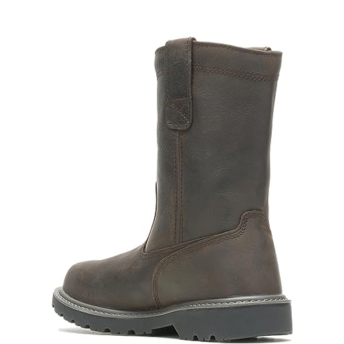 WOLVERINE mens Floorhand Waterproof 10" Soft Toe Work Boot, Dark Brown, 8.5 US - Image 3