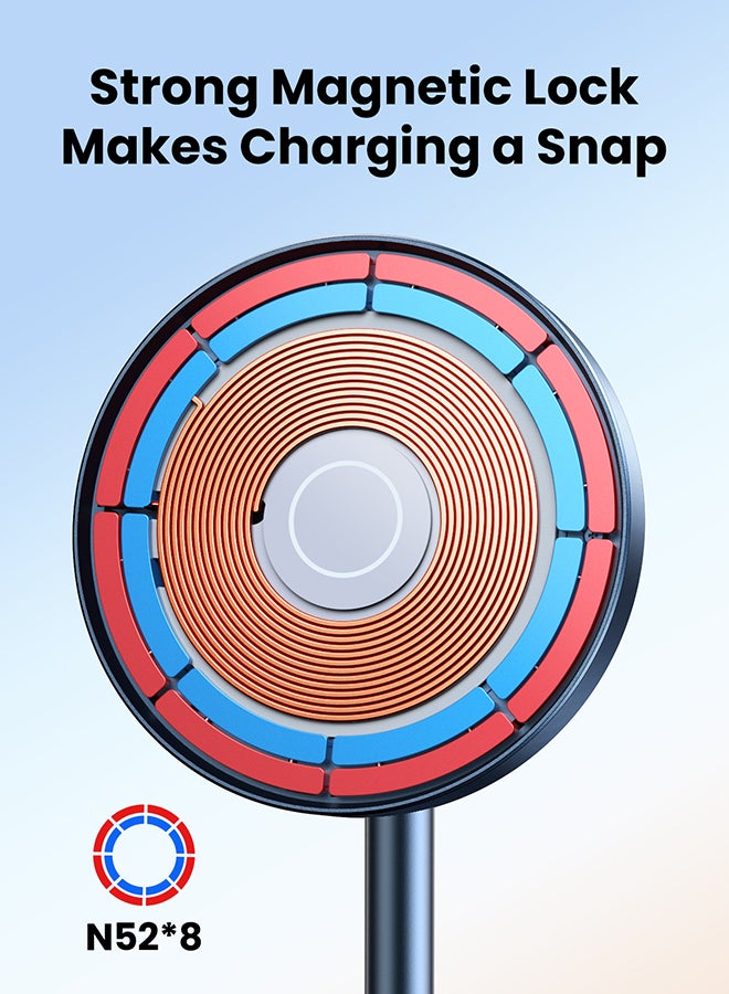 Ugreen 2 IN 1 Magsafe Stand ChargerDesk Magnetic Charger For iPhone 16 15 Fast Charging Stand For New Airpods 4 3 Magsafe Dock 360 Free Rotation Angle Adjustable For iPhone 16 15 Pro Max 14 13 12 - Image 4