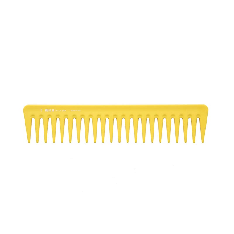 Ibiza Hair Detangling Comb | Large Wide Tooth Detangler Comb | Lemon Scented | Ideal for Straight or Curly Hair | Wet or Dry | Professional-Grade Styling Comb for Men and Women - Image 1