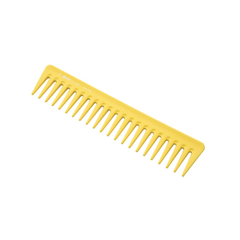 Ibiza Hair Detangling Comb | Large Wide Tooth Detangler Comb | Lemon Scented | Ideal for Straight or Curly Hair | Wet or Dry | Professional-Grade Styling Comb for Men and Women - Image 2