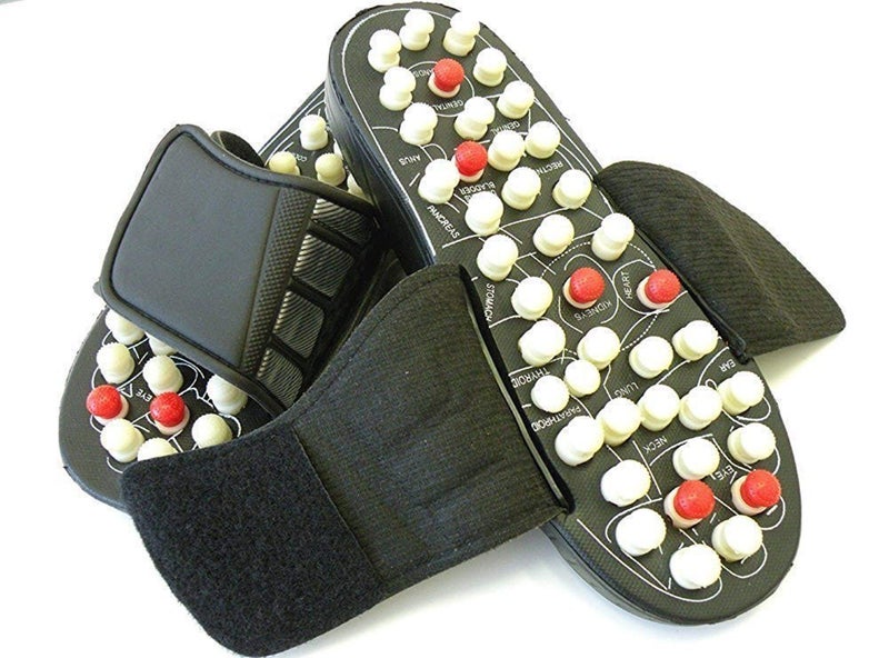 Concepta Acupressure Slippers | Spring Magnetic Therapy Massage Slippers | Pressure Point Rubber Acupressure Blood Circulation Slipper for Men & Women | Black - Image 5