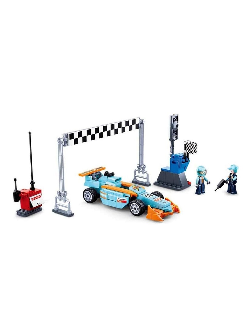 Sluban - Sluban - Racing Team F1 Small Circuit Bricks Set 210 Pieces - M38-B0762 - Image 1