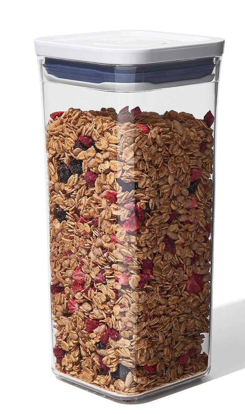 OXO Good Grips POP Container 1.6L Airtight Food Storage Container BPA Free Plastic Kitchen Storage Box with Push Button Seal for Cereal Granola Pasta Snacks Dry Food Pantry Organizer - Image 2