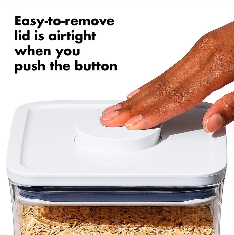 OXO Good Grips POP Container 1.6L Airtight Food Storage Container BPA Free Plastic Kitchen Storage Box with Push Button Seal for Cereal Granola Pasta Snacks Dry Food Pantry Organizer - Image 5