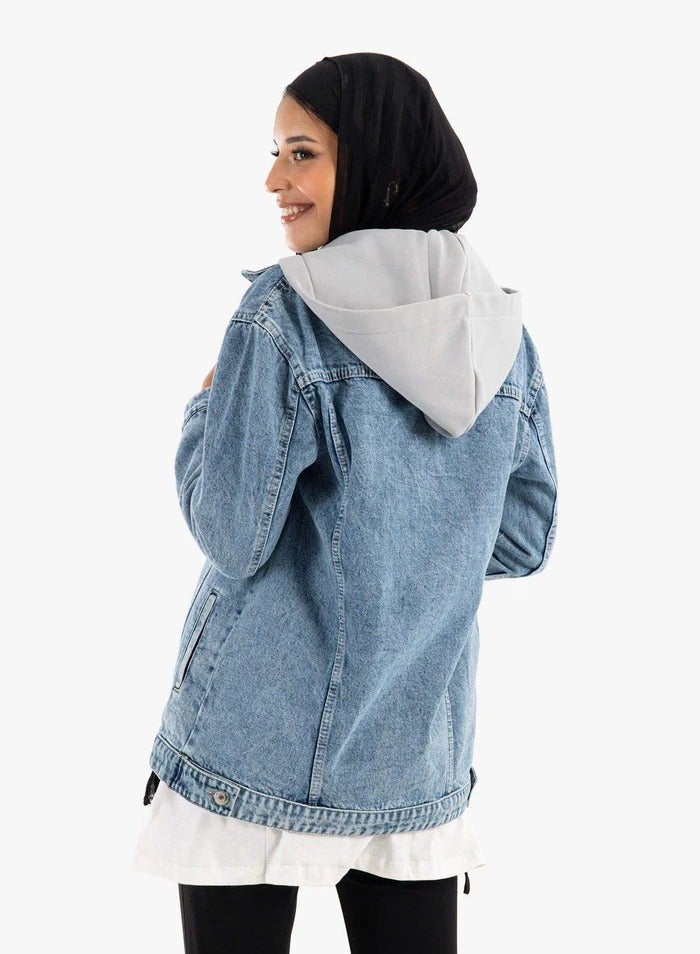 Carina hooded-denim-jacket  - Image 3