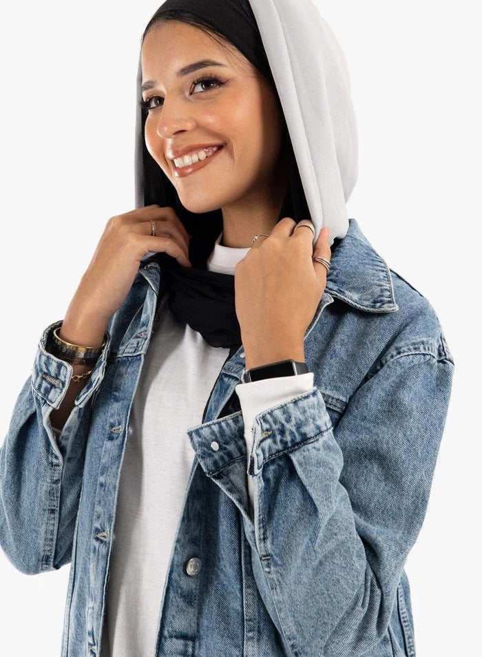 Carina hooded-denim-jacket  - Image 2