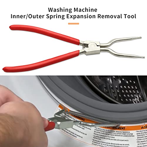 Sporthfish 383EER4004A Washing Machine Inner/Outer Spring Expansion Removal Tool, Suitable for 4986ER0004F/B/G Door Boot,Suitable for LG and Samsung TJTSE-1 1268535, EA3569695, AH3569695,PS3569695-Red - Image 3