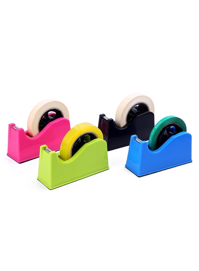 Multi-functional Large Tape Dispenser | Fits Large & Small Rolls | Random Color | Desktop Stable Cutter - Image 1