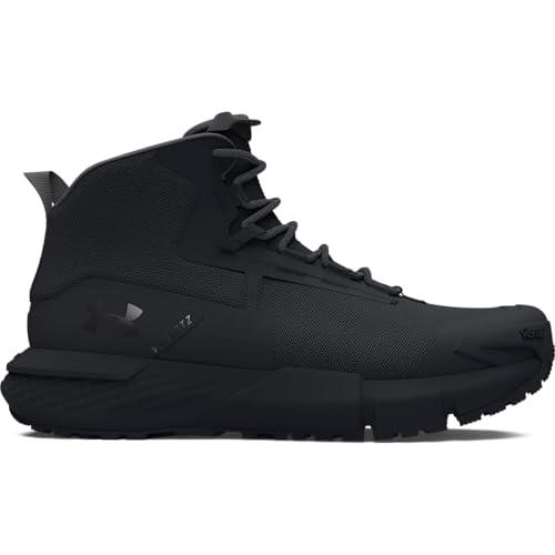 Under Armour Men's Charged Valsetz Mid, (001) Black/Black/Jet Gray, 11, US - Image 1