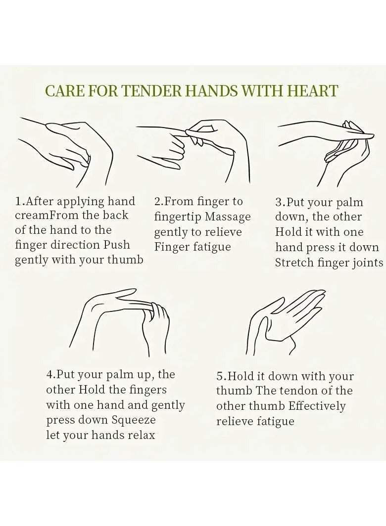 Rozino Five-piece hand cream gift box deeply moisturizing and hydrating to prevent dryness and cracking - Image 4