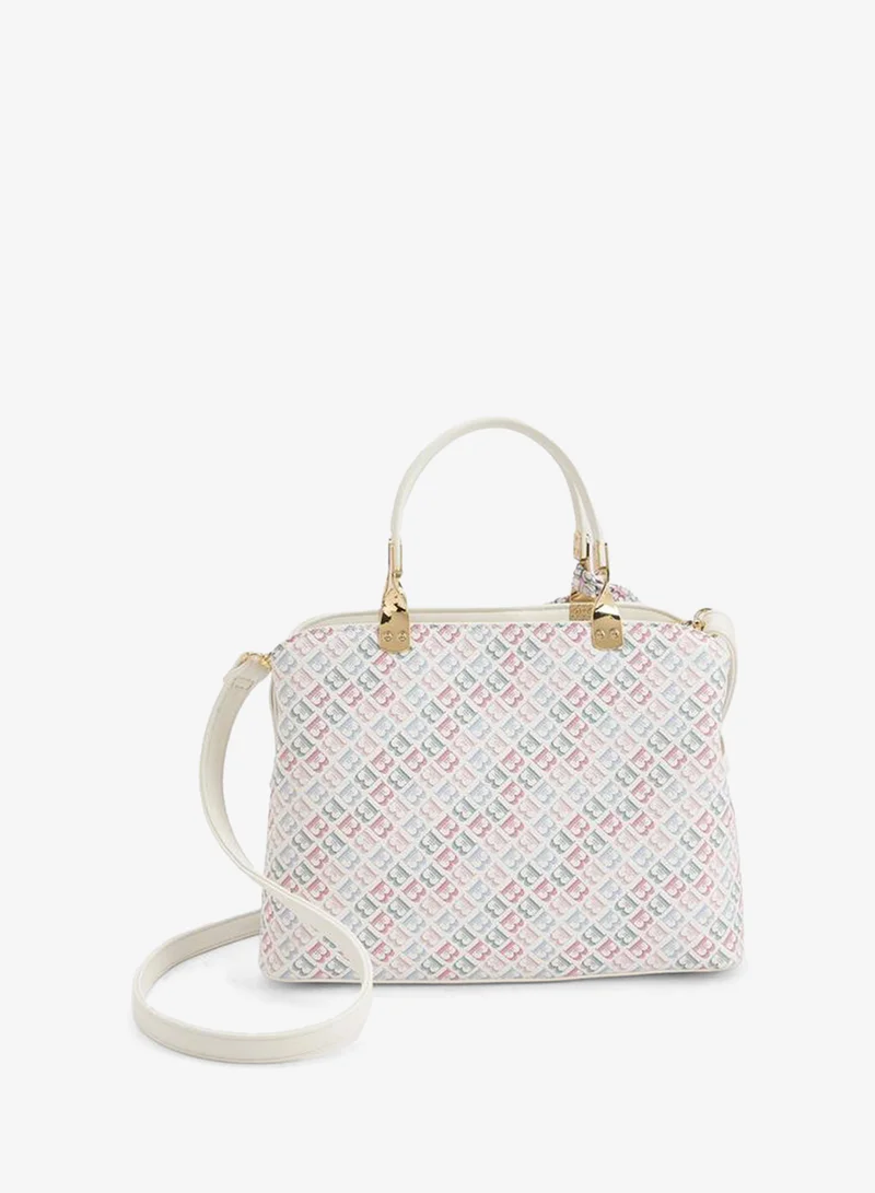 Flora Bella By Shoexpress MULTICOLOUR Flora Bella Monogram Print Tote Bag With Scarf Accent for Women | Best Price UAE