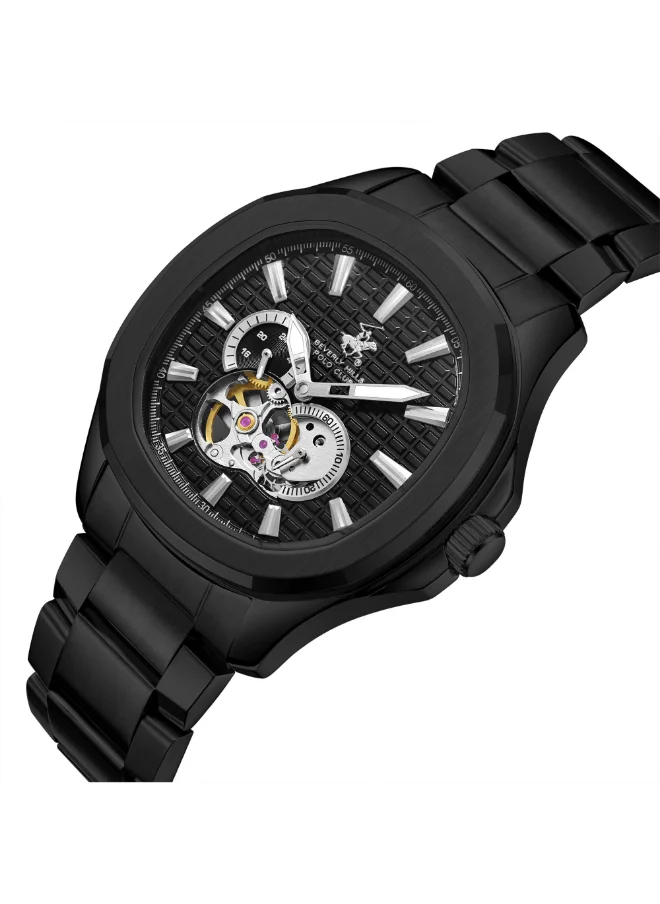 لي كوبر BEVERLY HILLS POLO CLUB Men Automatic Multifunction Black Dial Watch - BP3728X.650