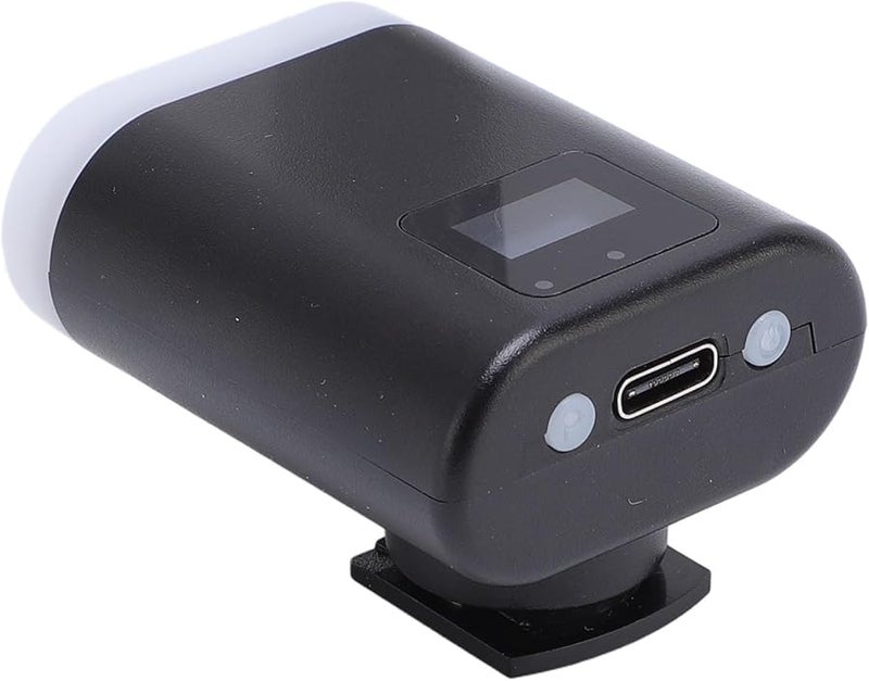 حامل حذاء الكاميرا الساخن مع فلاش أسود USB-C قابل للشحن ضوء أبيض 5600K 8 مستويات للسطوع - Image 5