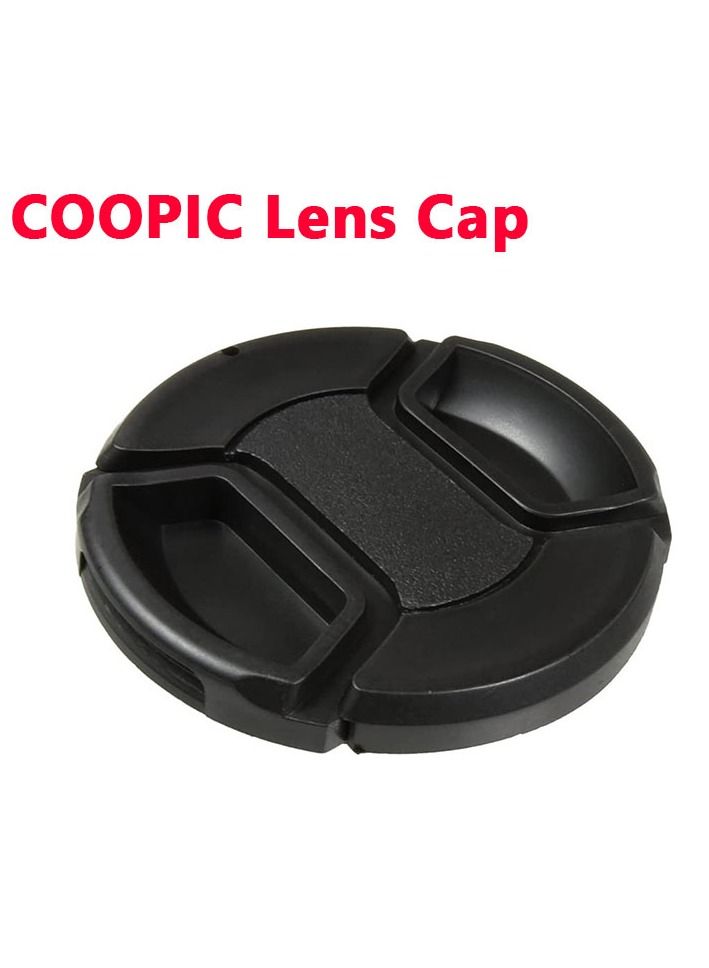 COOPIC 52mm Lens Cap Front Cover Protector Snap On Center Pinch for Camera Canon Nikon Sony DSLR - Image 2