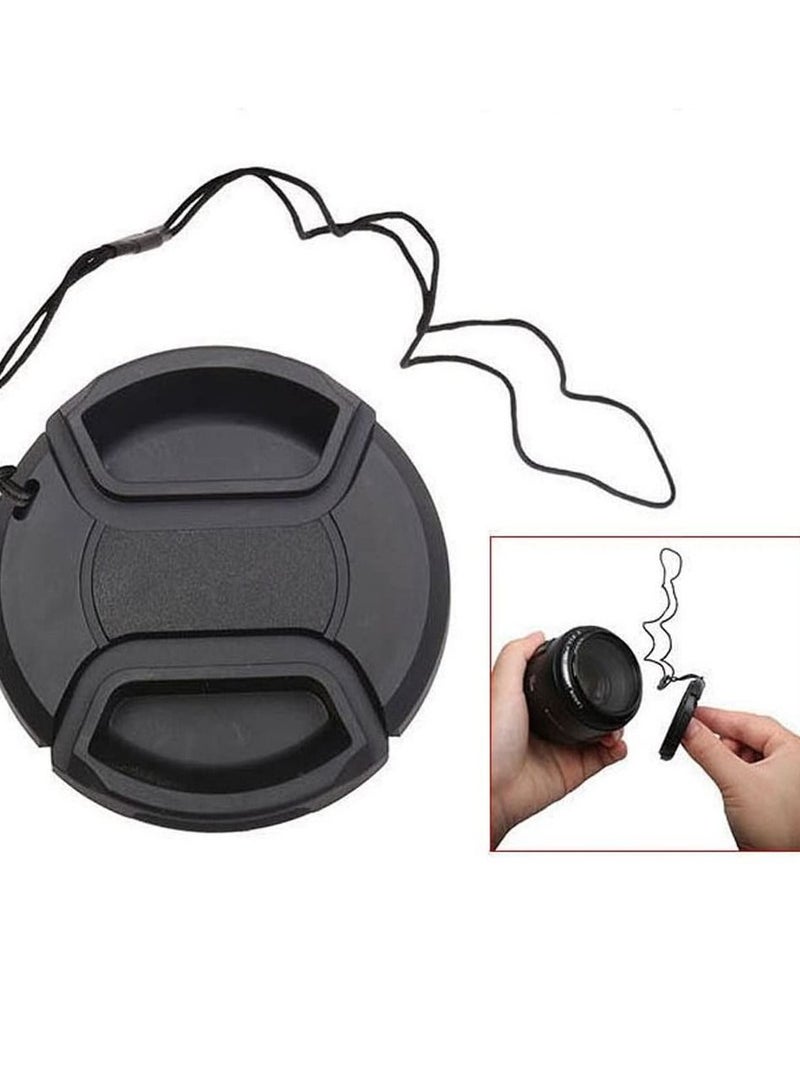COOPIC 52mm Lens Cap Front Cover Protector Snap On Center Pinch for Camera Canon Nikon Sony DSLR - Image 3