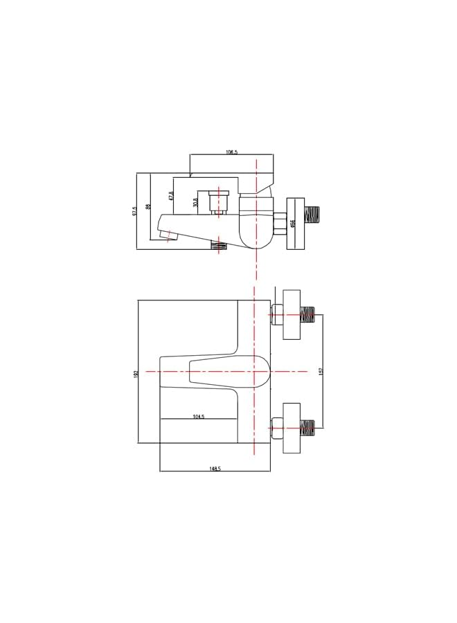The Bros Premium Bath Shower Mixer with Diverter - Chrome Finish, Easy Installation, High-Pressure Water Flow, Modern Bathroom Faucet, Dual Functionality, Durable Brass Construction - Image 2