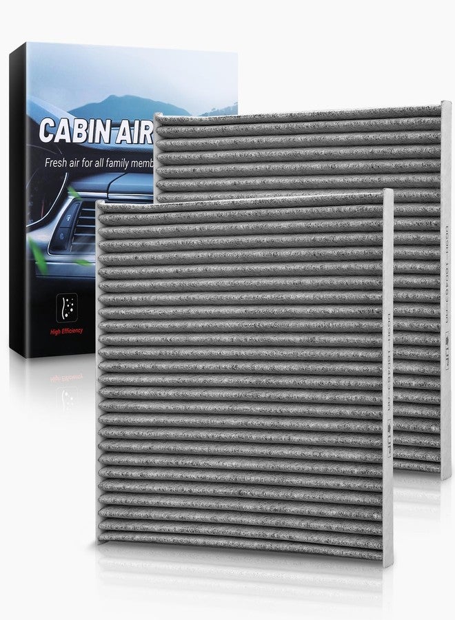 Auto Dynasty Cabin Air Filter Compatible with 2013-2024 Ford Edge Fusion SSV Plug-In Hybrid Lincoln Continental MKX MKZ Nautilus, Pack of 2 OEM Direct Replacement for DG9H-18D483-AA FI258C CF11775 - Image 1