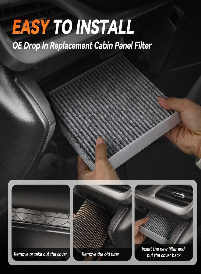 Auto Dynasty Cabin Air Filter Compatible with 2013-2024 Ford Edge Fusion SSV Plug-In Hybrid Lincoln Continental MKX MKZ Nautilus, Pack of 2 OEM Direct Replacement for DG9H-18D483-AA FI258C CF11775 - Image 5