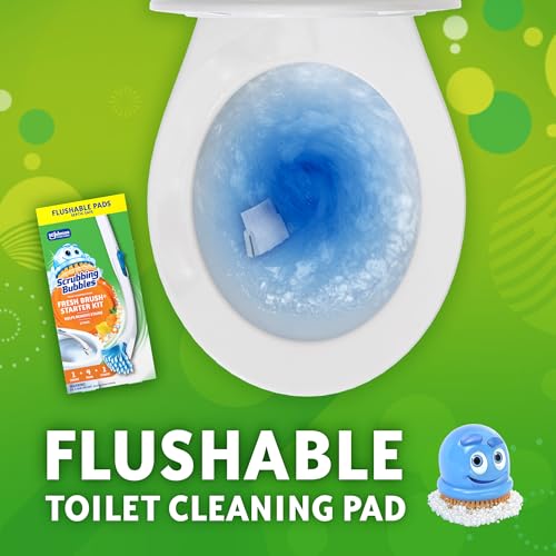 Scrubbing Bubbles Fresh Brush Toilet Cleaning System Starter Kit with 4 Refills - Image 3