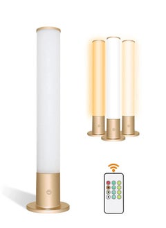 Perfii Desk Lamp for Home, Office and Relaxation Table Lamp Adjustable Brightness, Timer, UV-Free with 3 Color Light Remote Control Home Decor  - Image 1