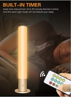 Perfii Desk Lamp for Home, Office and Relaxation Table Lamp Adjustable Brightness, Timer, UV-Free with 3 Color Light Remote Control Home Decor  - Image 5