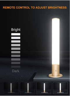 Perfii Desk Lamp for Home, Office and Relaxation Table Lamp Adjustable Brightness, Timer, UV-Free with 3 Color Light Remote Control Home Decor  - Image 3