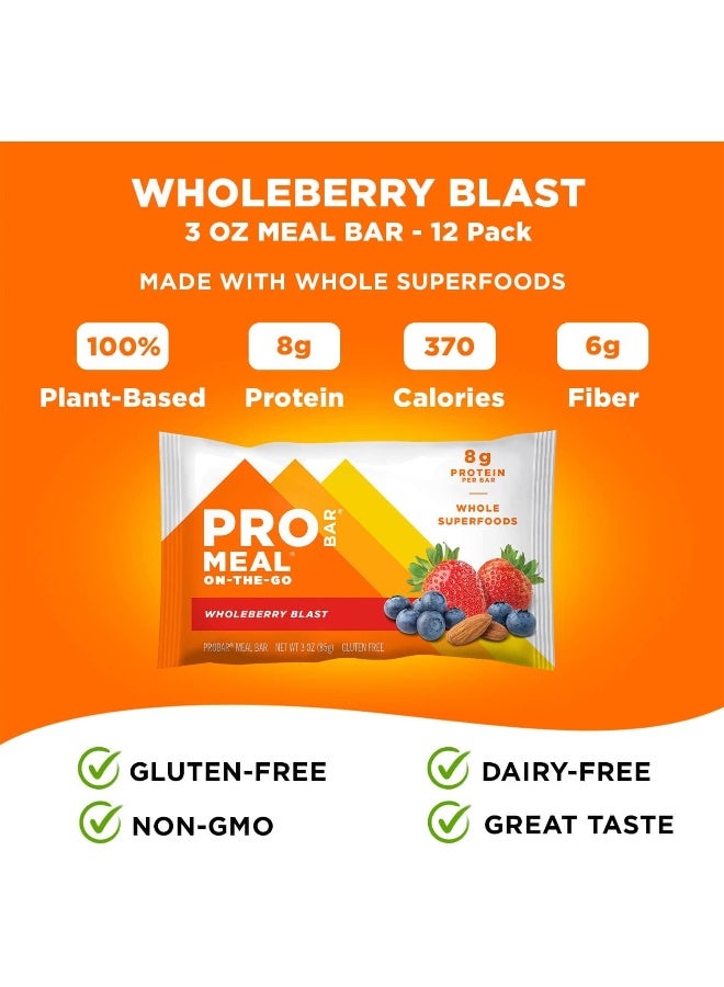 PROBAR - Meal Bar, Wholeberry Blast, Non-Gmo, Gluten-Free, Healthy, Plant-Based Whole Food Ingredients, Natural Energy (12 Count) - Image 4