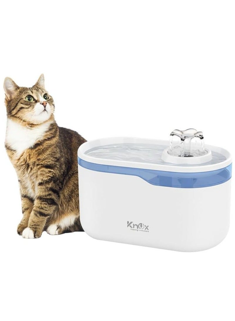 Knox Powering Generations Knox Cat Water Fountain 2.8L/88oz, Automatic Pet Water Dispenser for Cats & Dogs, Quiet Drinking Fountain with Filter, Indoor Pet Fountain for Healthy Hydration - Image 1