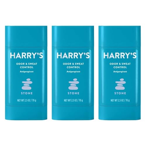 Harry's Mens Deodorant Antiperspirant, Odor & Sweat Control Antiperspirant for Men - Stone Scent, 3 Count - Image 1