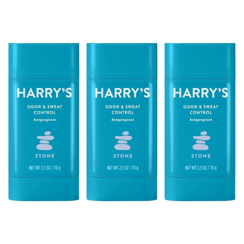 Harry's Mens Deodorant Antiperspirant, Odor & Sweat Control Antiperspirant for Men - Stone Scent, 3 Count - Image 2
