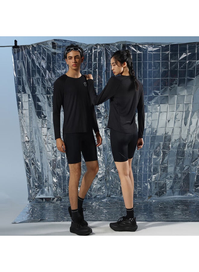 Macondo Original Running Long Sleeve T-shirt 9th Generation Breathable Quick-dry Sweat-resistant Invisible Black Women's Size S - Image 5