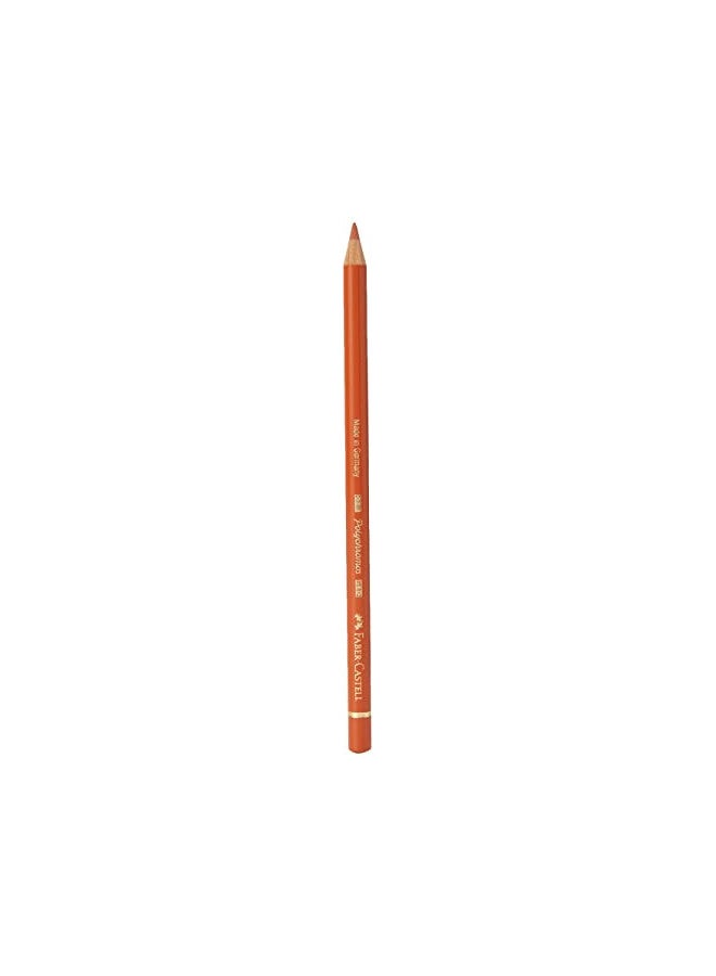 FABER-CASTELL Faber-Castell Polychromos Artists' Single Pencil - Colour 186 Terracotta - Image 1
