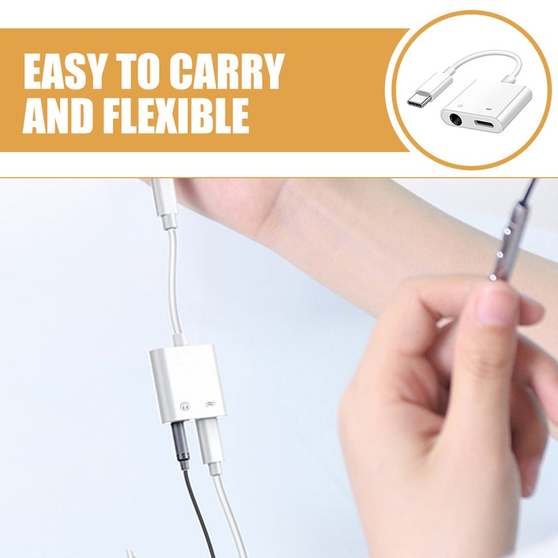 Type C to Lighting Type C to 3.5mm Adapter Headphone Jack Adapter Type-c To 3.5mm Earphone Converter - Image 3