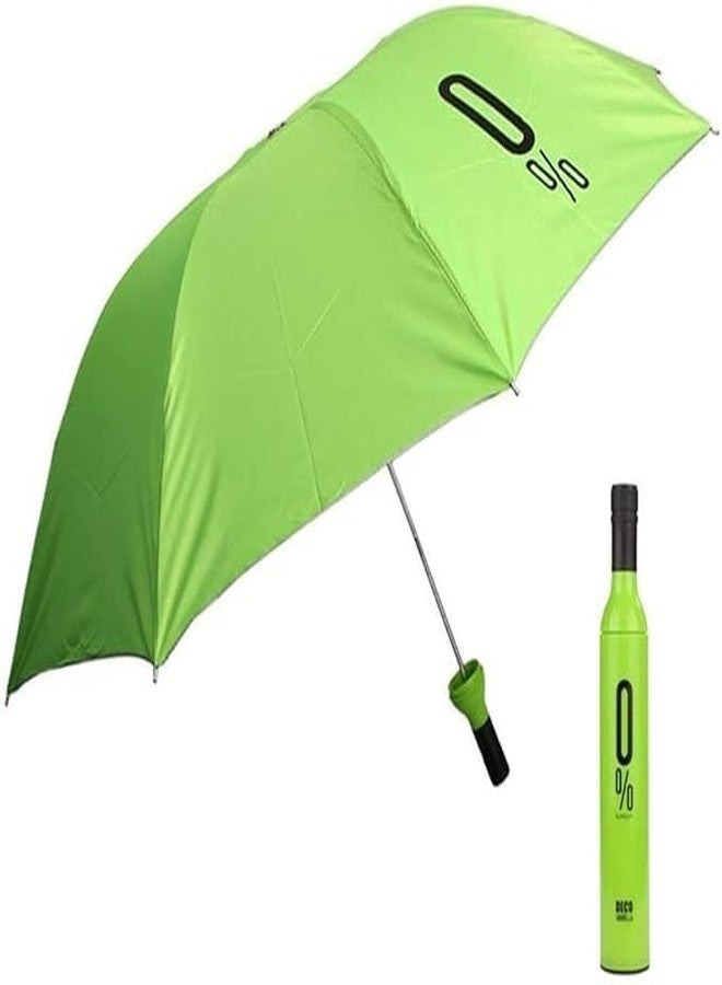 istore Portable Mini Umbrella for Women And Man Stylish Compact Windproof Umbrella Manual lift Folding Portable with Bottle Cover for UV Protection & Rain (Multi Color) - Image 1