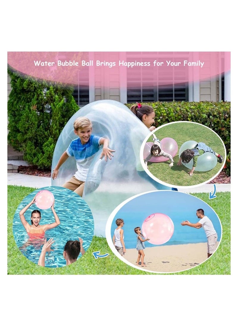 Generic - Bubble Ball, 2Pcs Giant Jelly Balloon Ball, Resuable Water Balloons, Beach Balls, Inflatable Toys for Adults Kids Garden Pool Outside Toys Yard Games - Image 1