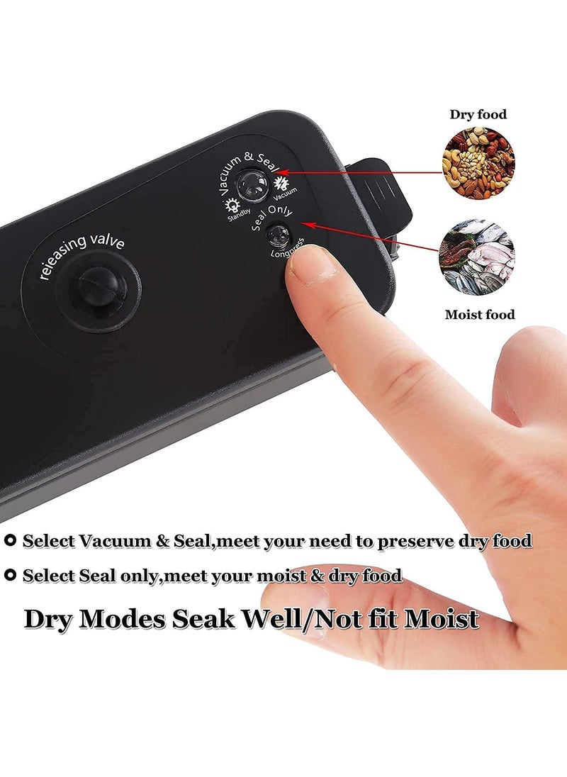 MOYESTA Vacuum Sealer Machine Automatic Fresh FoodSealer Vacuum Packing Machine For Fruits Meat Preservation With Dry Moist Sealing Modes With LED