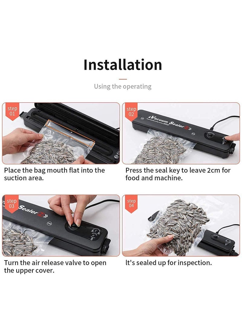 MOYESTA Vacuum Sealer Machine Automatic Fresh FoodSealer Vacuum Packing Machine For Fruits Meat Preservation With Dry Moist Sealing Modes With LED