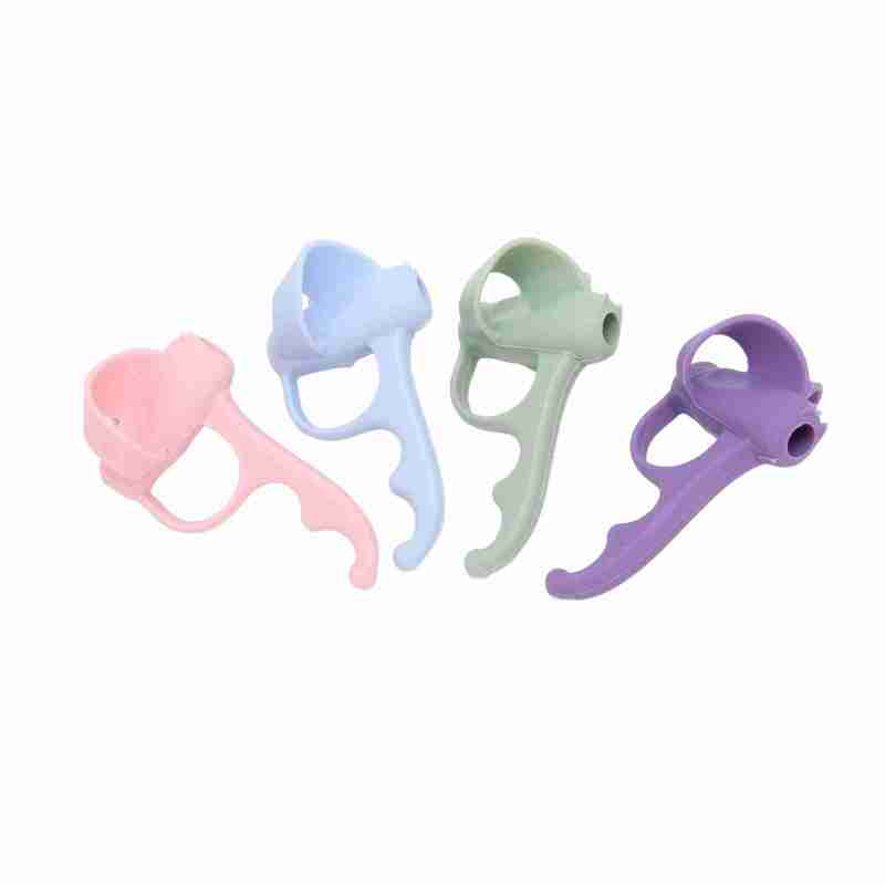 Five Finger Pen Holder: Silicone Writing Grip Tool - Left Right Hand Use Correct Grip Posture, Improve Writing Posture for Preschoolers, Students, Office Use - Image 5