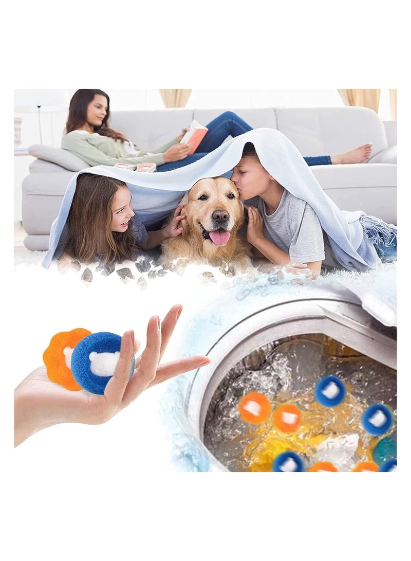 8PCS Pet Hair Remover for Laundry, Reusable Washing Machine Hair Catcher, Dryer Balls for Dog  Cat Fur Removal