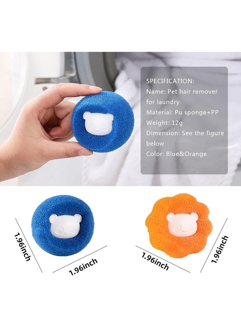 8PCS Pet Hair Remover for Laundry, Reusable Washing Machine Hair Catcher, Dryer Balls for Dog  Cat Fur Removal